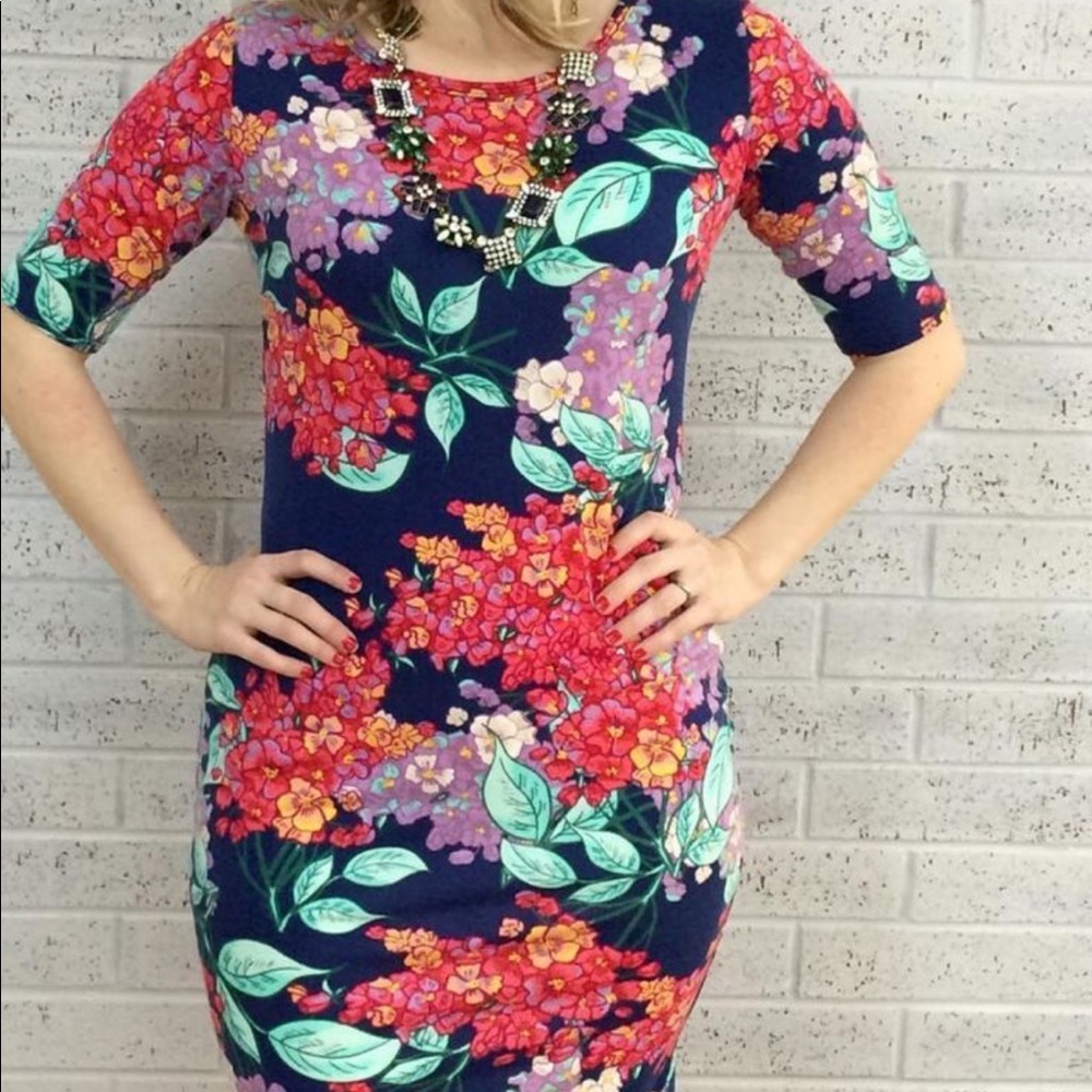 Lularoe Floral Julia dress L